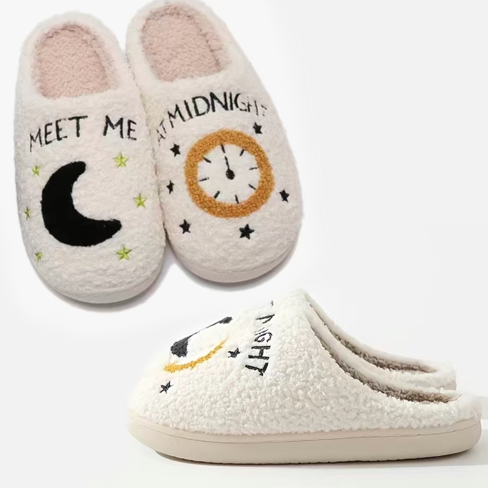 Meet Me at Midnight Women’s Slippers Inspired by Taylor Swift Size 8.5–9 NEW - Picture 1 of 7